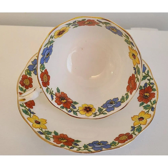 Vintage Rare Royal Albert teacup and saucer, crown china, made in England, 1927 - Picture 3 of 6